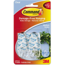 Command adhesive medium hooks clear pack 2 hooks and 4 strips