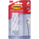 Command adhesive hooks cord organiser medium clear pack 4