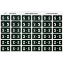 Avery 43319 label side tab 'S' colour code 25 x 38mm dark green pack 180