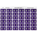 Avery 43321 label side tab 'U' colour code 25 x 38mm purple pack 180