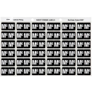 Avery 43327 label side tab 'MC' colour code 25 x 38mm black pack 180