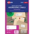 Avery 952003 L7163 laser white address labels 14 per sheet 99.1 x 38.1mm pack 20 sheets