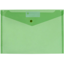 Marbig doculope wallet with button A4 green