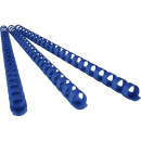 Rexel plastic binding comb A4 21 loop 9.5mm box 100 blue