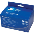 AF telephone cleaning wipes individually wrapped box 100