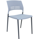 Rapidline aloha plastic polypropylene breakout and meeting chair white