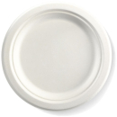 Biopak biocane round plate 9" white pack 125