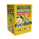 BrightWipe lens cleaning wipes box 200