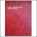 Collins 3880 series account book A4 84 leaf 5 money column red