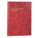 Collins 3880 series account book A4 84 leaf journal paged red
