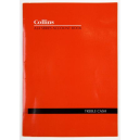 Collins A24 series account book A4 24 leaf treble cash red