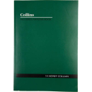 Collins A60 series analysis book A4 60 leaf 10 money column green