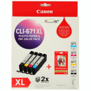 Canon 671xl inkjet cartridge high yield value pack