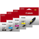 Canon cli681xl inkjet cartridge high yield 3 colour value pack