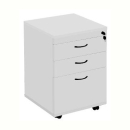 Rapid vibe mobile pedestal 2 drawer 1 filing lockable 690 x 465 x 447mm grey