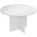 Rapid worker round meeting table 900mm grey