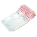 Clip seal bags resealable plastic 100x180 pkt 100