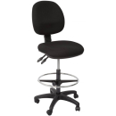 Rapidline drafting chair medium back black