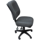 Rapidline ergonomic typist chair square back seat/back tilt adk charcoal