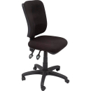 Rapidline ergonomic typist chair square back seat/back tilt black