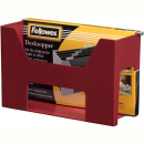 Fellowes 0154401 desktopper with 5 files/tabs/inserts burgendy
