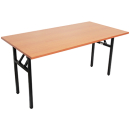 Rapidline folding table 1500 x 750mm laminate top cherry