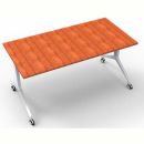 Rapidline flip top table 1800 x 750mm cherry