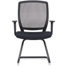 Rapidline hartley mesh back visitor chair cantilever base black