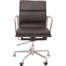 Rapidline executive chair medium back with arms pu black