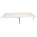 Rapidline rapid air boardroom table 3200 x 1200 x 750mm white