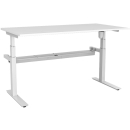 Rapidline rapid paramount single sided electric height adjustable workstation 1800 x 750 x 655mm natural white