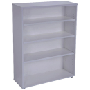 Rapid vibe bookcase 3 shelf 900 x 315 x 1200mm grey