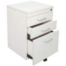 Rapid vibe mobile pedestal 2 drawer 1 filing 690 x 465 x 447mm white