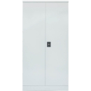 Initiative stationery cupboard 3 shelves 910 x 450 x 1830mm silver grey