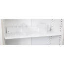 Go slotted shelf for 900mm tambour door cupboard white