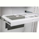 Go pull out file shelf for 1200mm tambour cupboard white