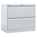 Go lateral filing cabinet 2 drawer 473 x 900 x 705mm silver grey