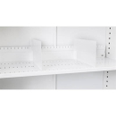 Go shelf dividers for tambour cupboard slotted shelf white pack 5