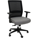 Rapidline gesture task chair mesh medium back black/light grey