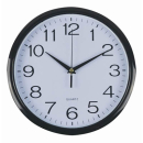 Italplast clock 30cm round with black trim