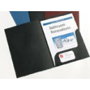 Marbig presentation folders leathergrain A4 pack 10 black
