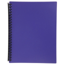 Marbig display book refillable A4 20 pocket purple