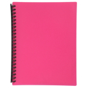 Marbig display book refillable A4 20 pocket pink
