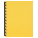 Marbig display book refillable A4 20 pocket yellow