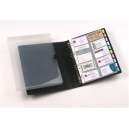 Marbig business card book with case 500 capacity