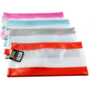 Pencil case mesh with coloured bands