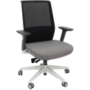 Rapidline motion task chair mesh medium back black/light grey