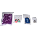 Clip seal bags resealable plastic 380x480 pkt 100