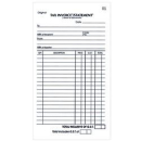 Olympic 725 invoice and statement book carbonless triplicate 200 x 125mm 50 leaf