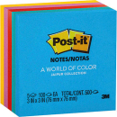 Post-it ultra notes standard 76 x 76mm jaipur assorted pack 5